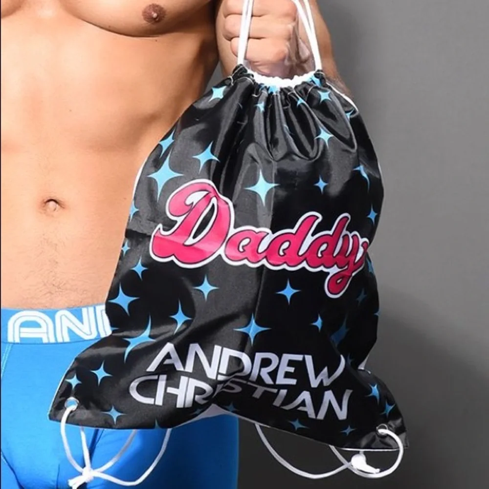 Andrew Christian Daddy Backpack – Black – NEW 🖤